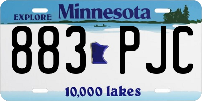 MN license plate 883PJC