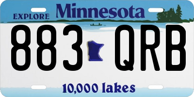 MN license plate 883QRB