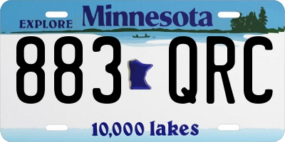 MN license plate 883QRC