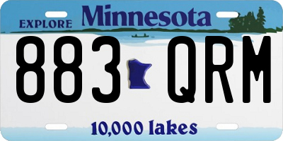 MN license plate 883QRM