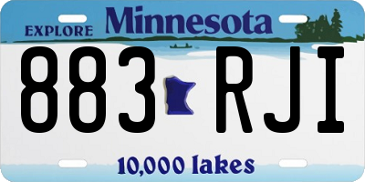 MN license plate 883RJI