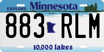 MN license plate 883RLM