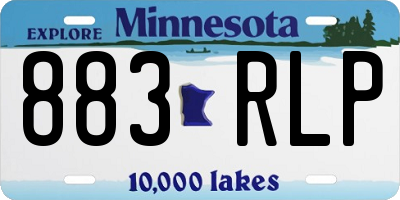 MN license plate 883RLP