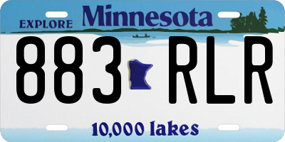 MN license plate 883RLR
