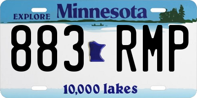 MN license plate 883RMP