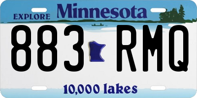 MN license plate 883RMQ