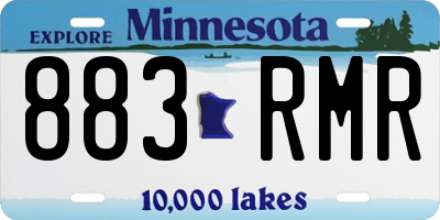 MN license plate 883RMR