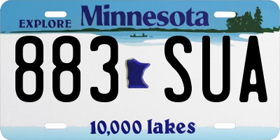 MN license plate 883SUA