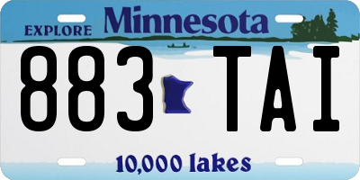 MN license plate 883TAI