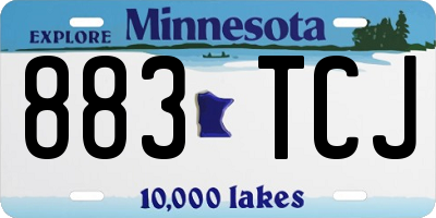 MN license plate 883TCJ