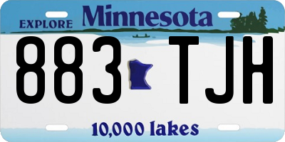 MN license plate 883TJH