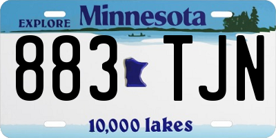 MN license plate 883TJN