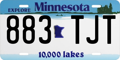 MN license plate 883TJT