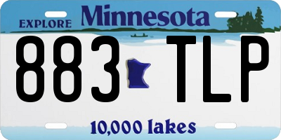 MN license plate 883TLP