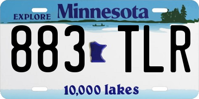 MN license plate 883TLR