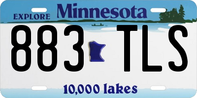 MN license plate 883TLS