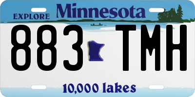 MN license plate 883TMH