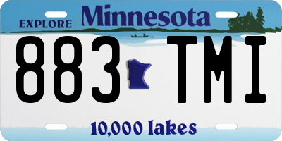 MN license plate 883TMI
