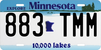 MN license plate 883TMM