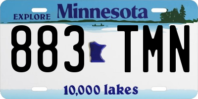 MN license plate 883TMN