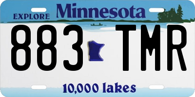 MN license plate 883TMR