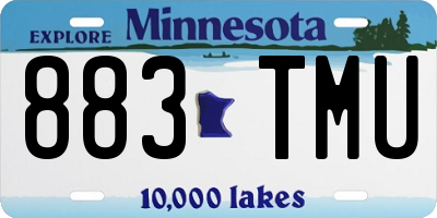 MN license plate 883TMU