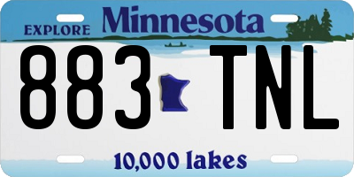 MN license plate 883TNL