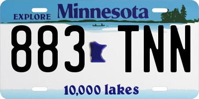 MN license plate 883TNN