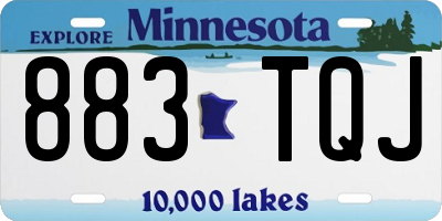 MN license plate 883TQJ