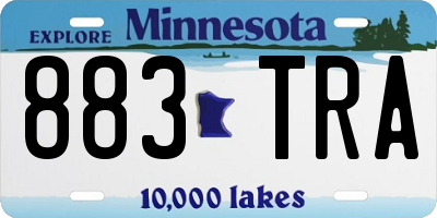 MN license plate 883TRA