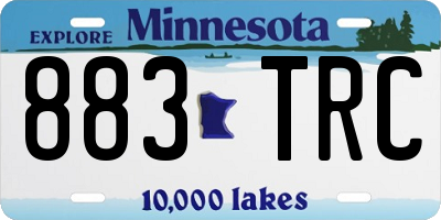 MN license plate 883TRC