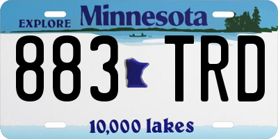 MN license plate 883TRD