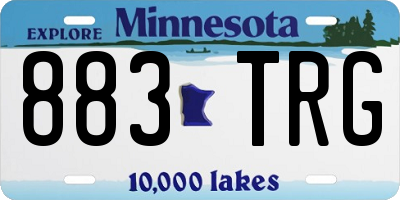 MN license plate 883TRG