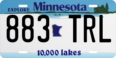 MN license plate 883TRL