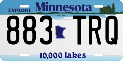 MN license plate 883TRQ