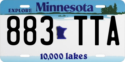 MN license plate 883TTA