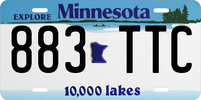 MN license plate 883TTC