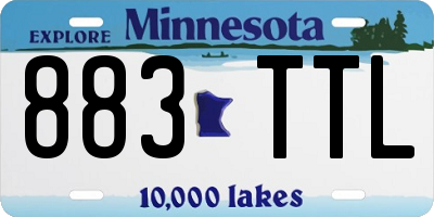 MN license plate 883TTL
