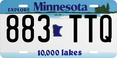MN license plate 883TTQ