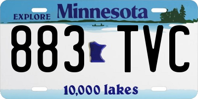 MN license plate 883TVC