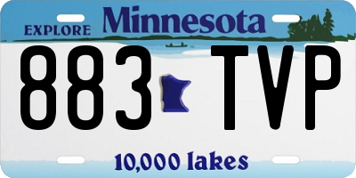 MN license plate 883TVP