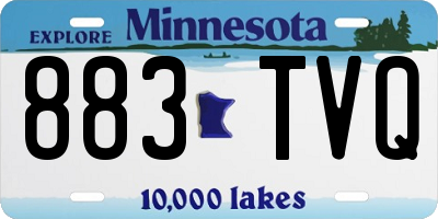 MN license plate 883TVQ