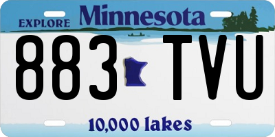 MN license plate 883TVU