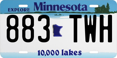 MN license plate 883TWH