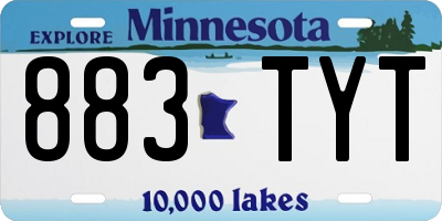 MN license plate 883TYT