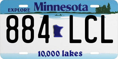 MN license plate 884LCL