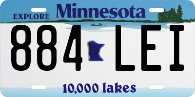 MN license plate 884LEI