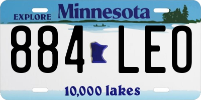 MN license plate 884LEO