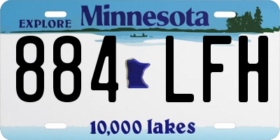 MN license plate 884LFH