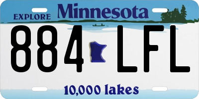 MN license plate 884LFL